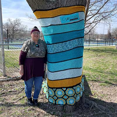 Crazy Cool Crochet Treewrap